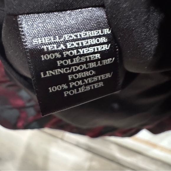 Ann Taylor Woman's Moody Floral Zip Front Peplum Jacket ❤️ - Picture 6 of 6